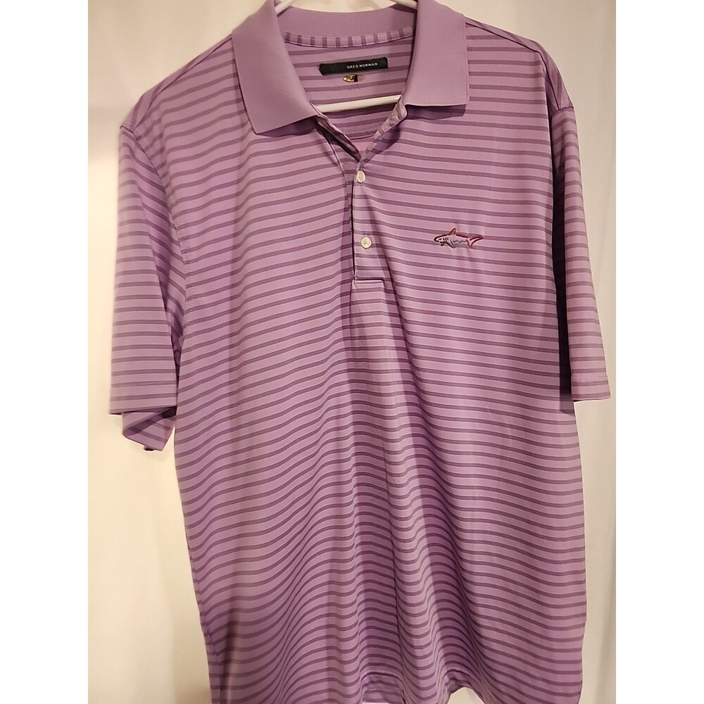 Greg Norman Polo Shirt Mens Size Large Life Play Dry Golf Outdoor Beach